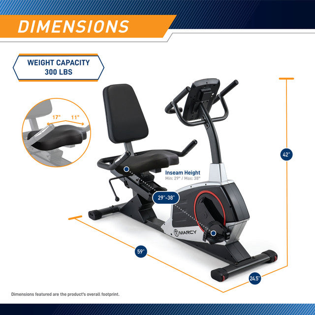 Marcy ME-706 Regenerating Magnetic Recumbent Bike – Finer Fitness