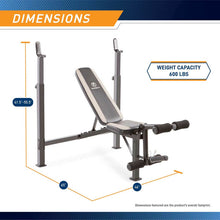 Load image into Gallery viewer, Marcy Olympic Multipurpose Weightlifting Workout Bench| MWB-4491