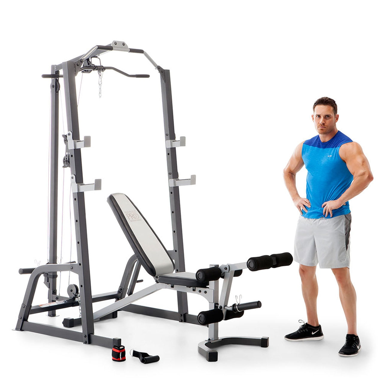 Brand New Gold's Gym Platinum Home Gym Includes Smith Machine Bench & Rack