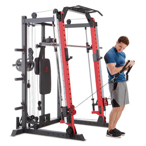 Marcy Smith Machine / Cage System with Pull-Up Bar and Landmine Station | SM-4033