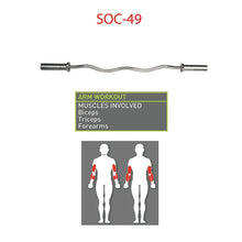 Load image into Gallery viewer, Marcy Solid Steel Olympic Curl Bar  Chrome-Plated Weight Bar | SOC-49