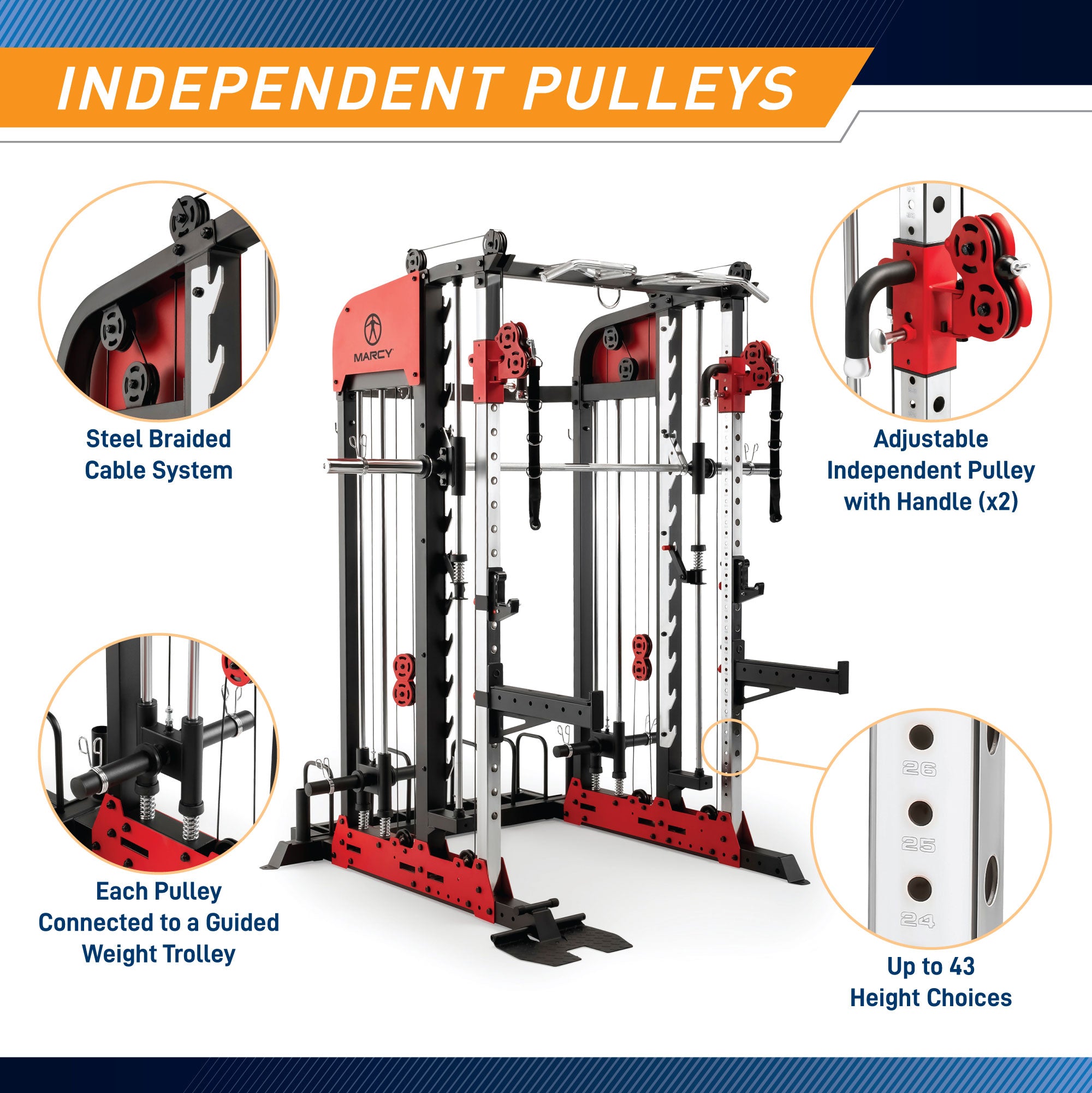 Marcy home gym pulley assembly outlet