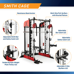 Marcy Pro Deluxe Smith Cage Home Gym System – SM-7553