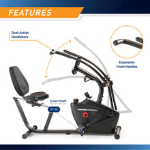 Load image into Gallery viewer, Marcy pro Dual Action Recumbent Exercise Bike