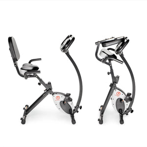 Marcy Foldable Exercise Bike with High Back Seat NS-653