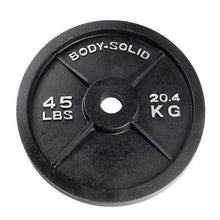 Load image into Gallery viewer, Body Solid 2&quot; Black Cast Iron Olympic Plates - Each