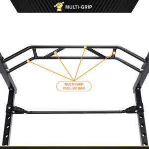 Power Cage with Multi-Position Grip Bar | Circuit Fitness AMZ-600CG