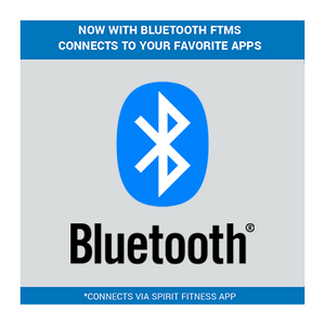 STAY CONNECTED Use your favorite training apps and track your progress through the Bluetooth FTMS connectivity