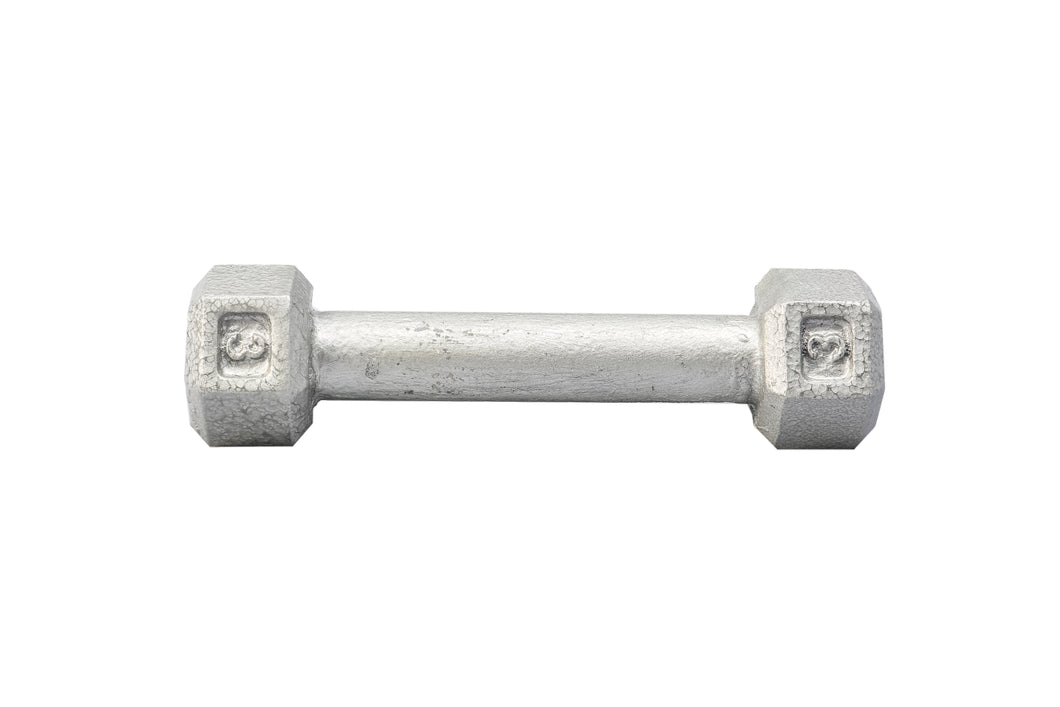YORK Cast Iron Hex Dumbbell